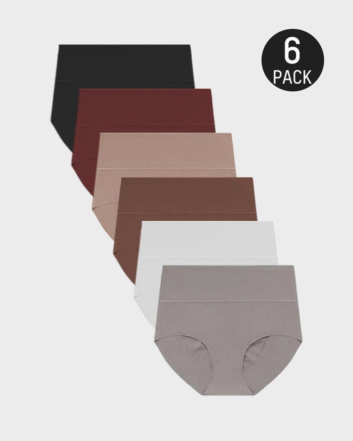 6 Pack-Multicolor B / M: Waist 25.1"-27.1"| Hips 34.9"-37.2"