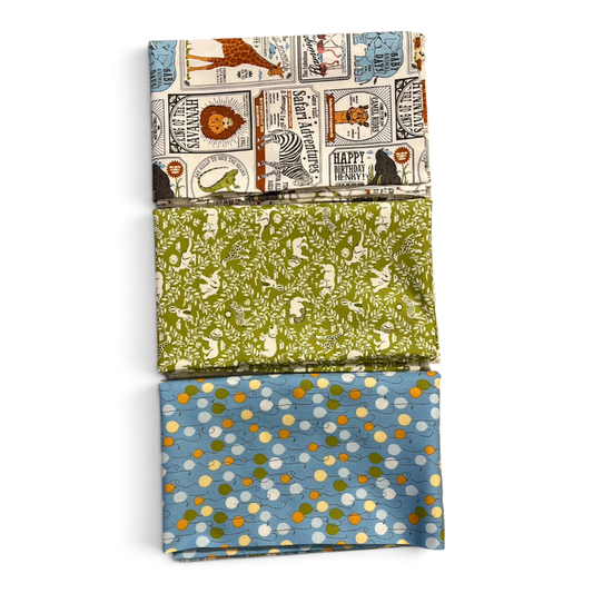 "A Ticket to the Zoo"- 3 Piece Fabric Bundles