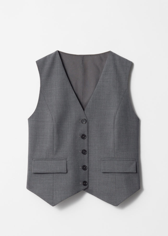 & Other Stories - Alissa Waistcoat - Grey -