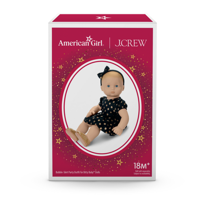 American Girl® x J.Crew Bubble-Skirt Party Outfit for Bitty Baby® Dolls