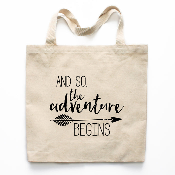And So The Adventure Begins Canvas Tote Bag