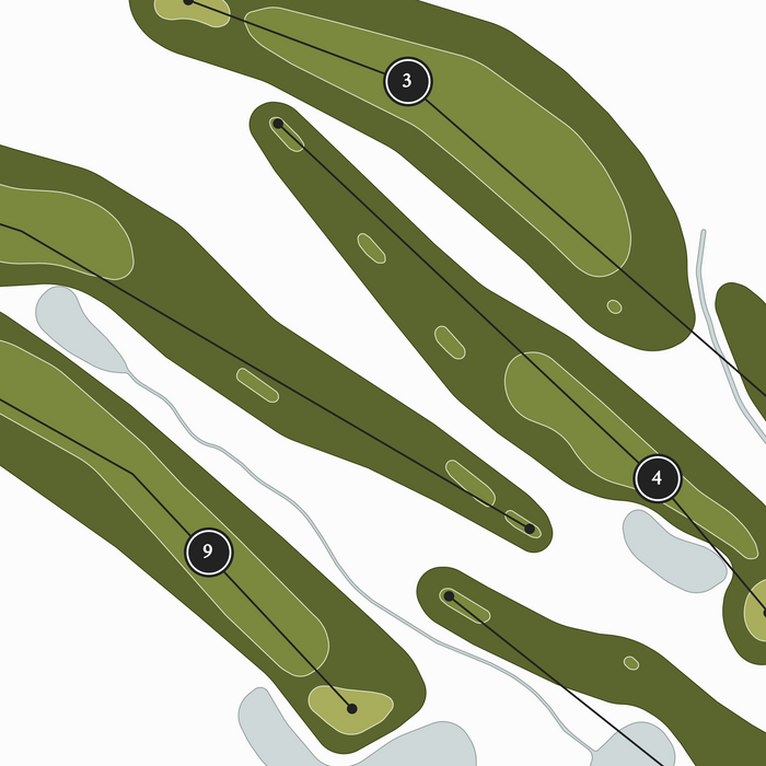 Blue Cypress Golf Club | Golf Course Map | Close Up