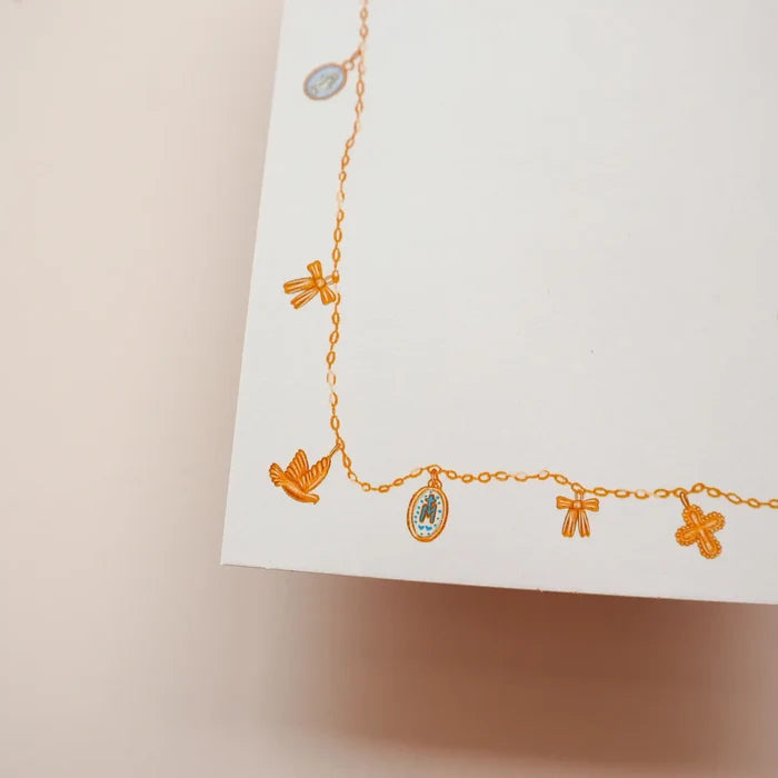 Catholic Charm Necklace Notepad