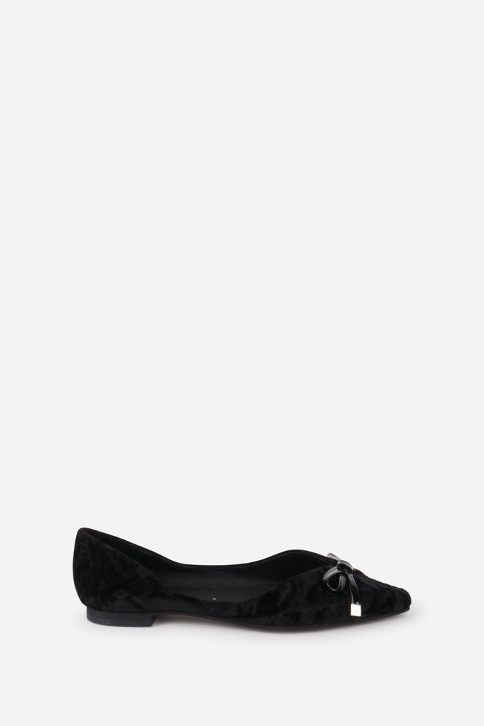 Intentionally Blank - Cecilia Velvet Ballet Flat -