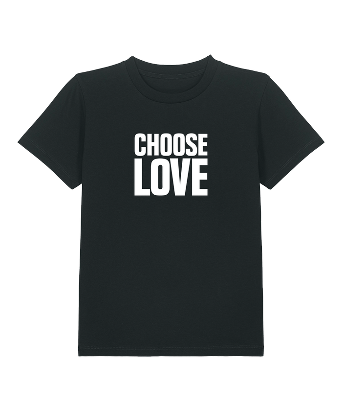 Choose Love Classic Logo Children's Black T-Shirt