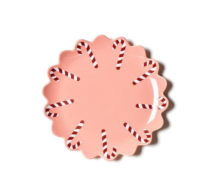 Cotton Colors Candy Cane Scallop 13 Platter