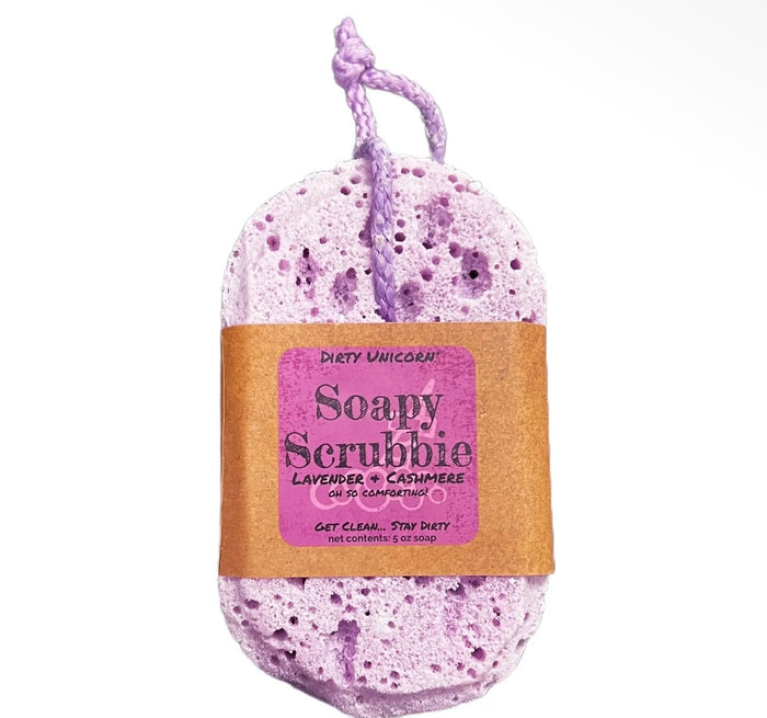Dirty Unicorn Soapy Scrubbie - Lavender + Cashmere