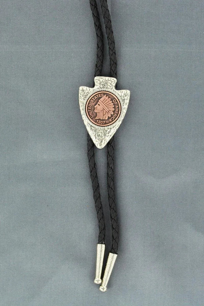 Double S Arrowhead Concho - Bolo Tie - Hatcountry