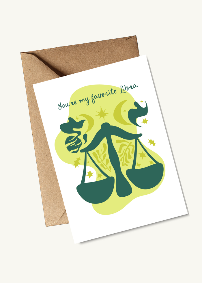 Nice Paper - Greeting Card - Libra -