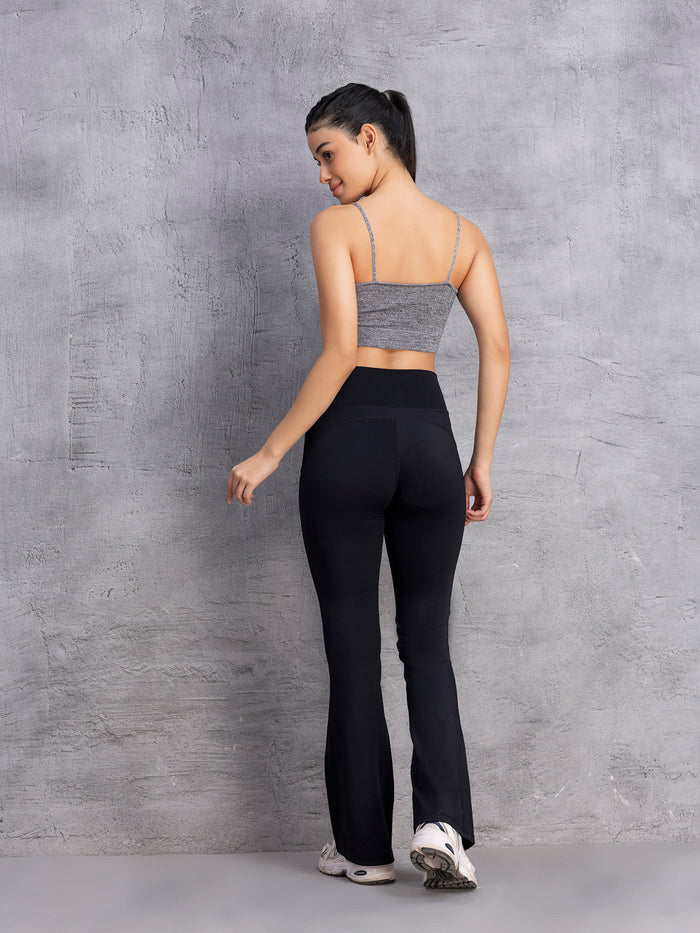 High-Waisted Active Flared Pants