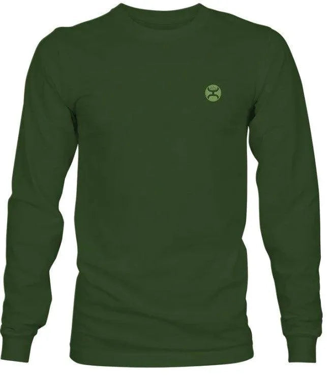 HOOey Zenith (Olive) - Men's Long Sleeve T-Shirt - Hatcountry