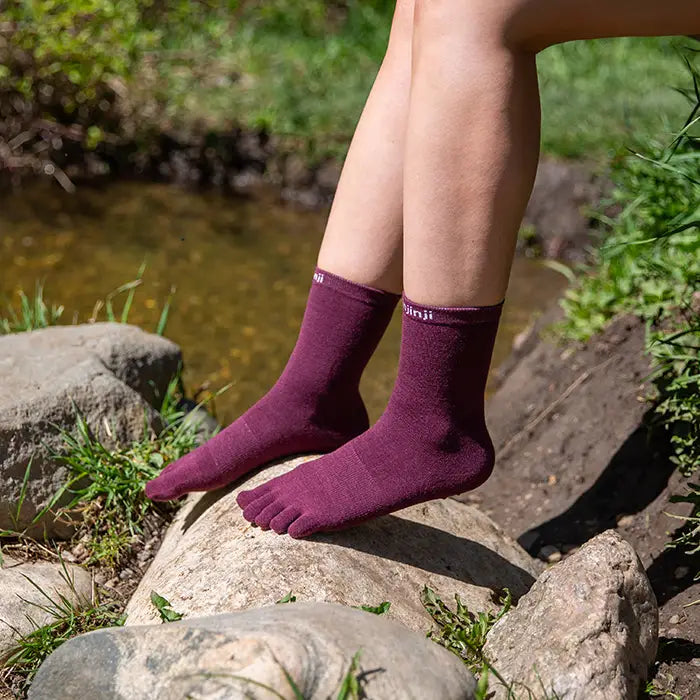 Injinji LINER Lightweight Crew Wool Socks