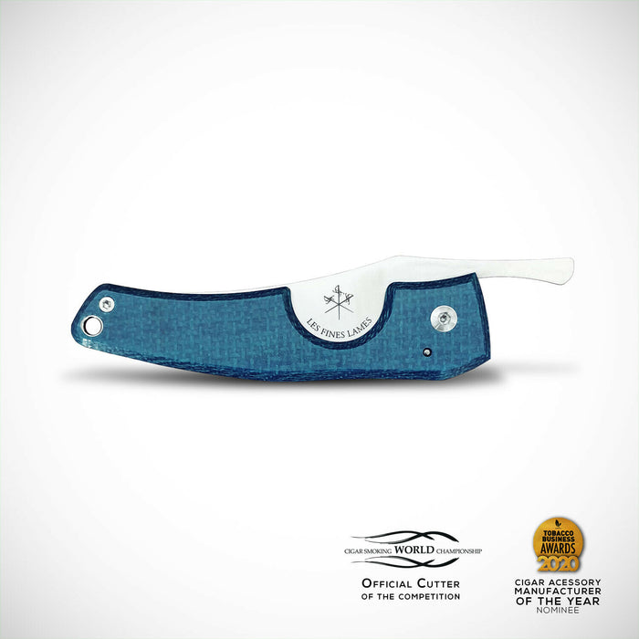 Les Fines Lame Cigar Knife Blue Micarta