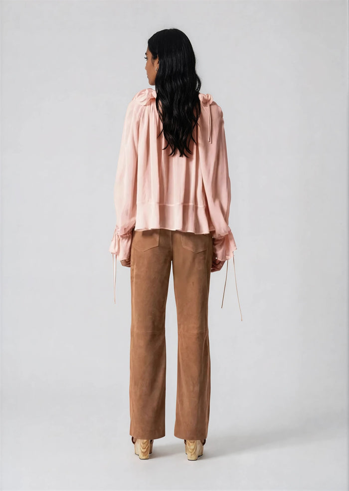 & Other Stories - Melissa Suede Trousers - Brown -