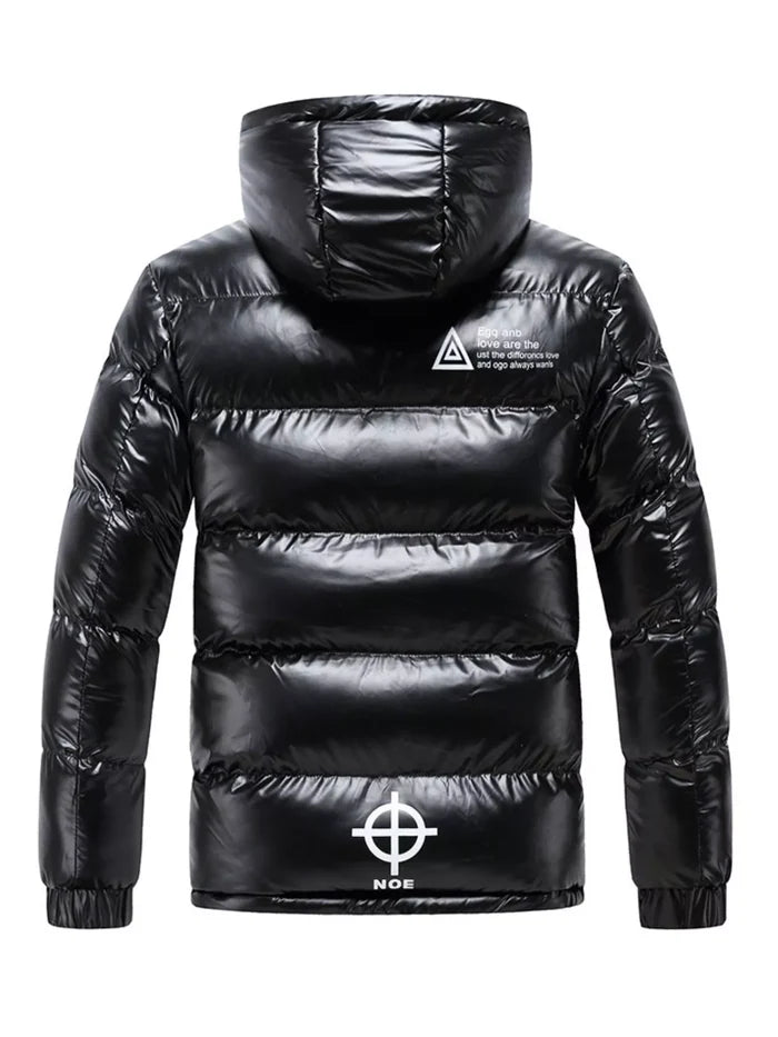 Men's Plus Size Padded Hooded Winter Coat