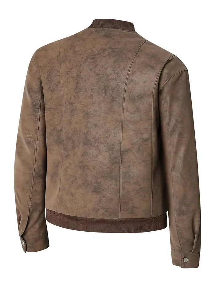 Men's Plus Size Zip Up Long Sleeve Jacket
