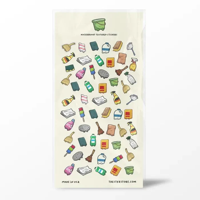 Mexican Cleaning Tools Sticker Sheet