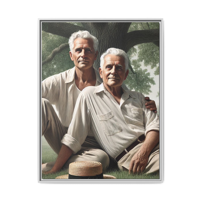 30" x 40" (Vertical) / White / 1.25"