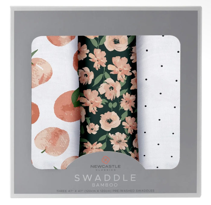 New Castle Classics Canyon Sunset Bamboo Swaddle 3 pack