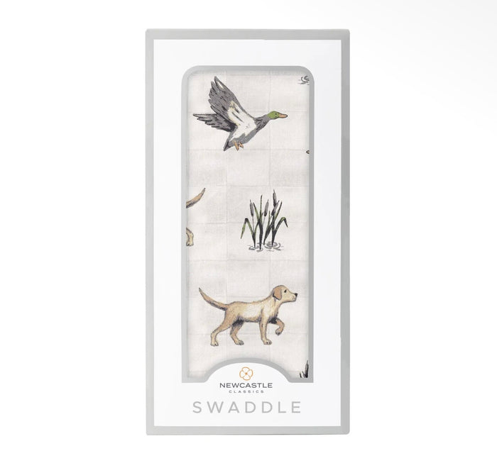 New Castle Classics Labs and Ducks Bamboo Swaddle