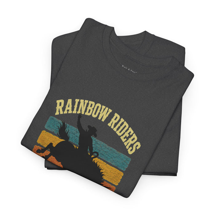 Rainbow Riders Queer Rodeo T-Shirt | Walt & Pete® Western Pride Tee