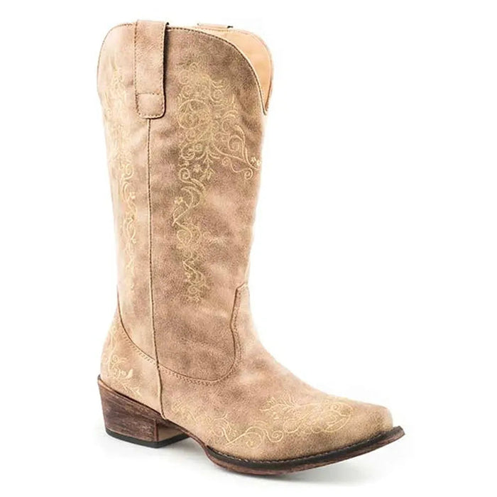Roper Judith (Beige) - Women's Cowgirl Boot - Hatcountry