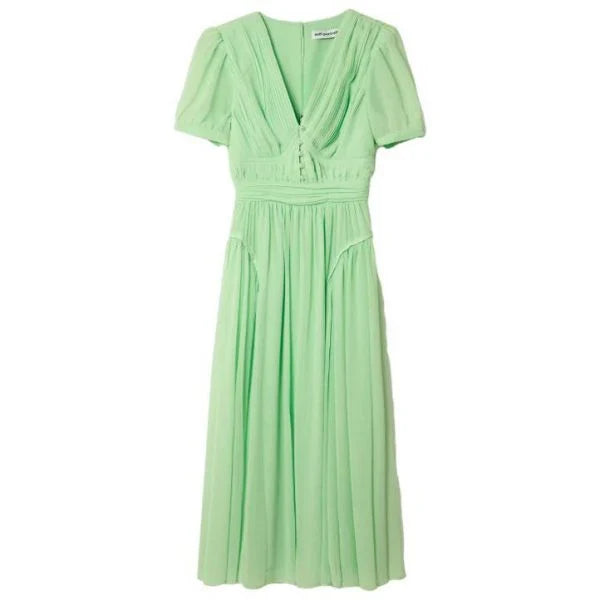 Self Portrait Spearmint Chiffon Midi