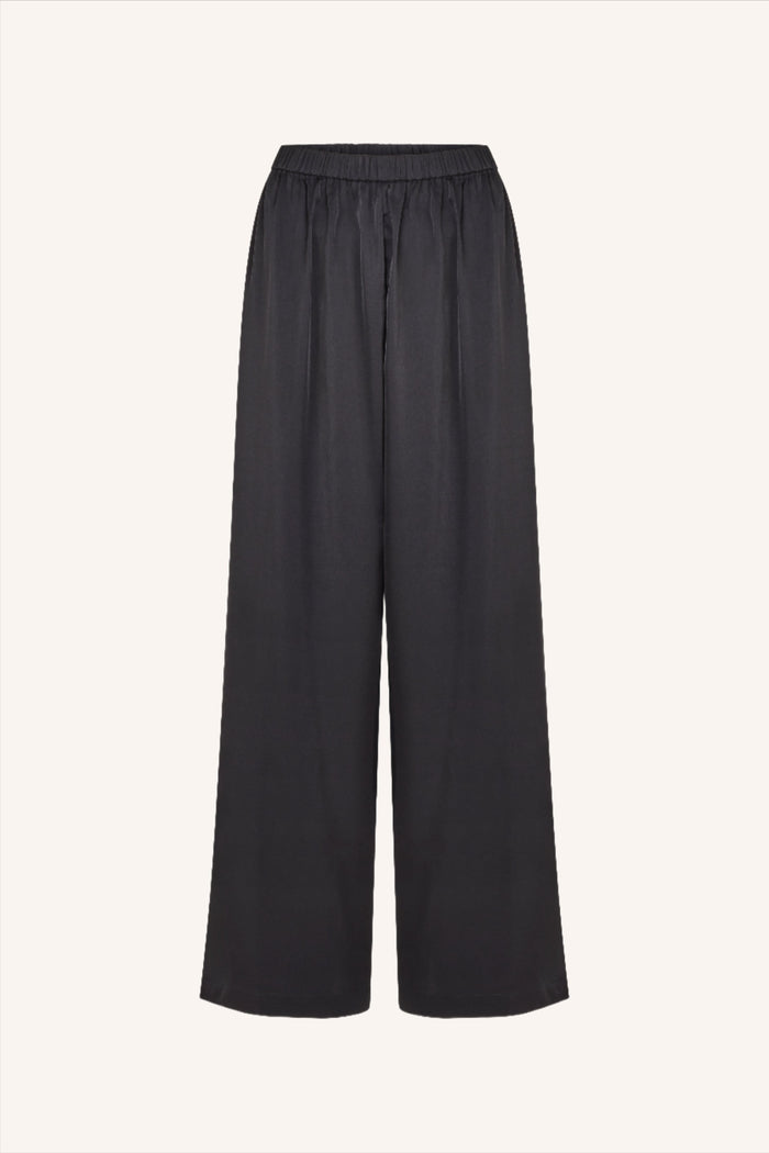 Mon Cheri Silk Pants Black