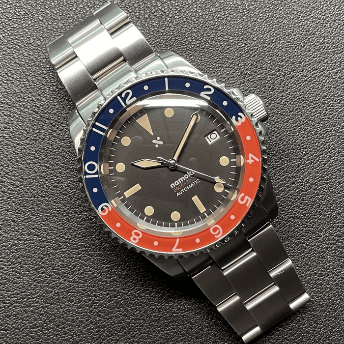SKX007/SRPD Glass Bezel Insert: Dual Time Style Pepsi
