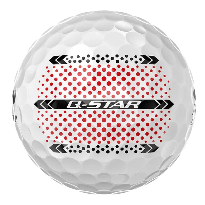 Srixon Q-star Ultispeed Golf Balls Trackline White Color