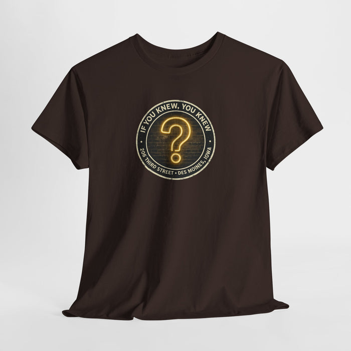The Question Mark | Historic Des Moines, Iowa Gay Bar T-Shirt
