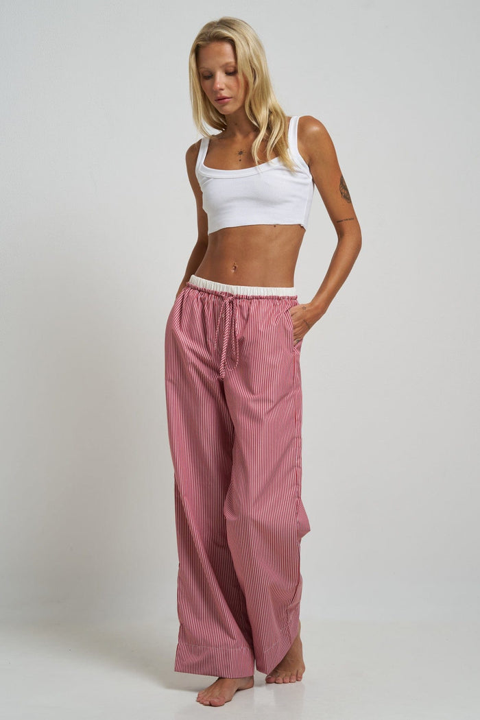 Le Boyfriend Pants Red