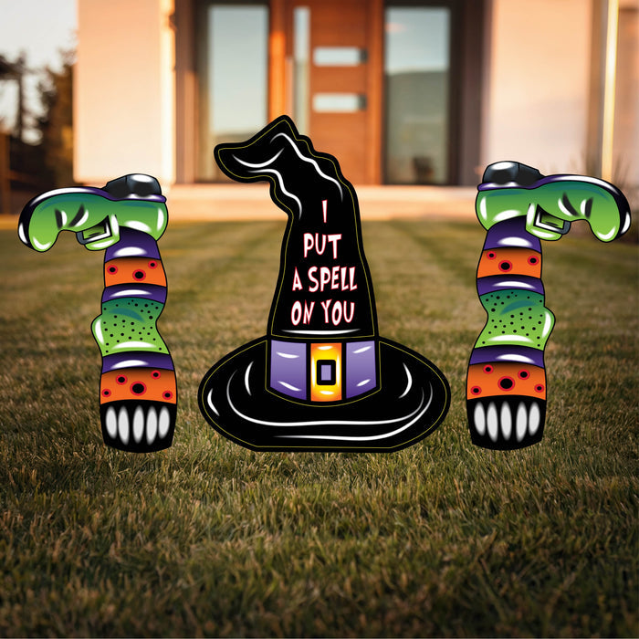 3Pc Set-Witch Hat with Legs
