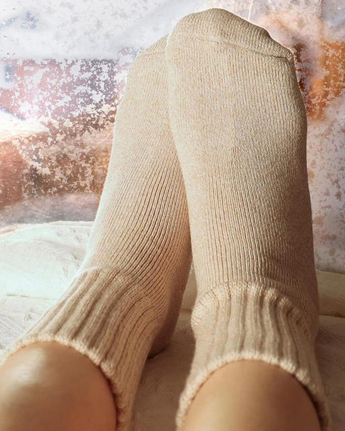 5-Pack Cozy Ribbed Fleece Lined Crew Socks