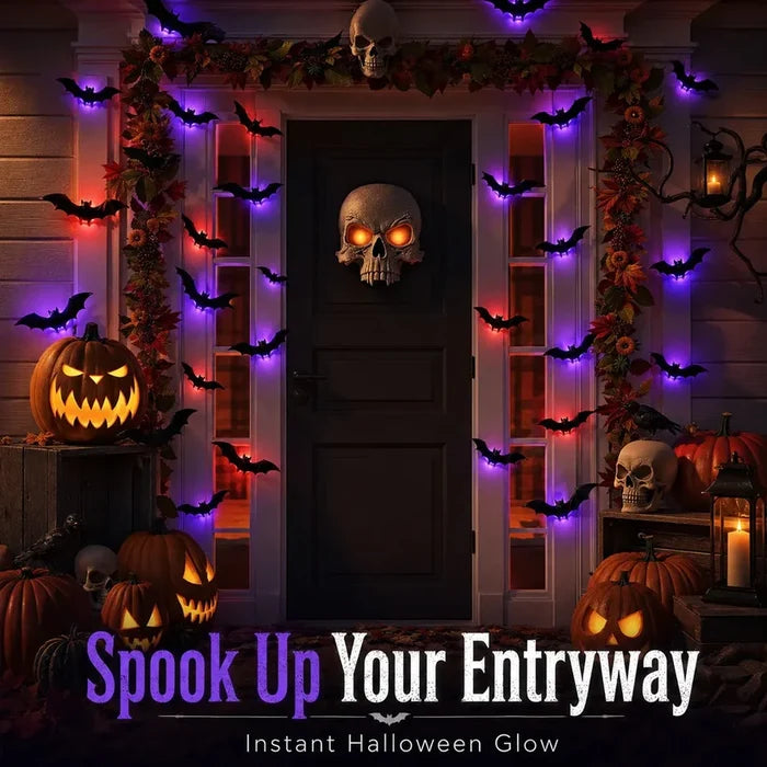 8 Pieces Halloween LED Silhouette Lights