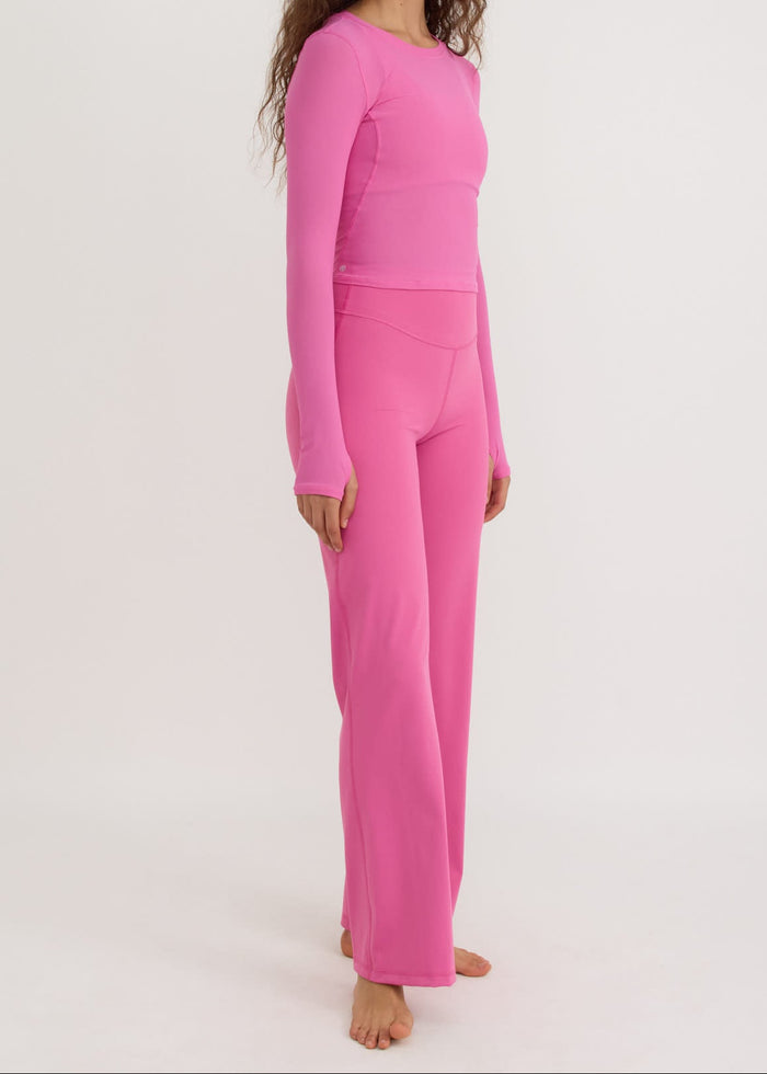 Organic Basics - Active Mesh Long Sleeve Tee - Pink -