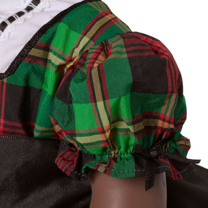 Addy’s™ Tartan Plaid Dress for 18-inch Dolls (Historical Characters)