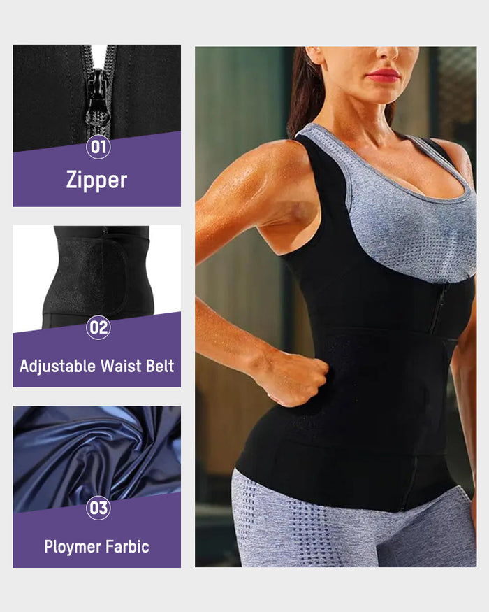 Adjustable Sauna Sweat Waist Trainer Tank Top