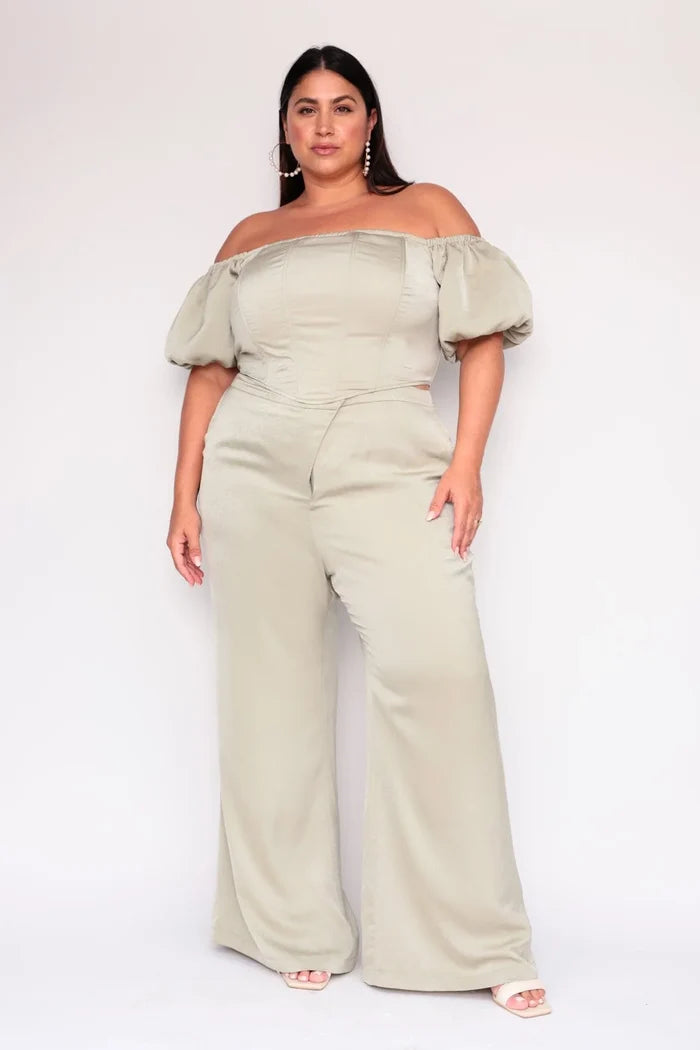 Alaia Elegant Satin Dress Pants
