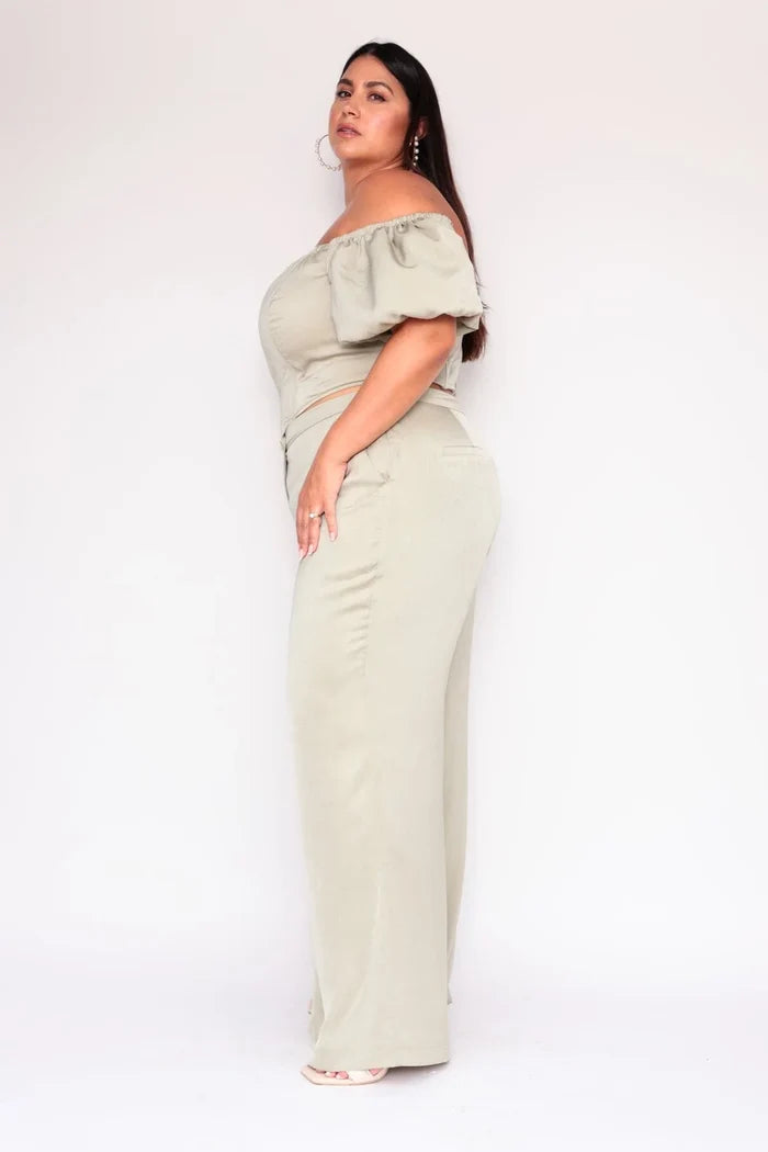 Alaia Elegant Satin Dress Pants