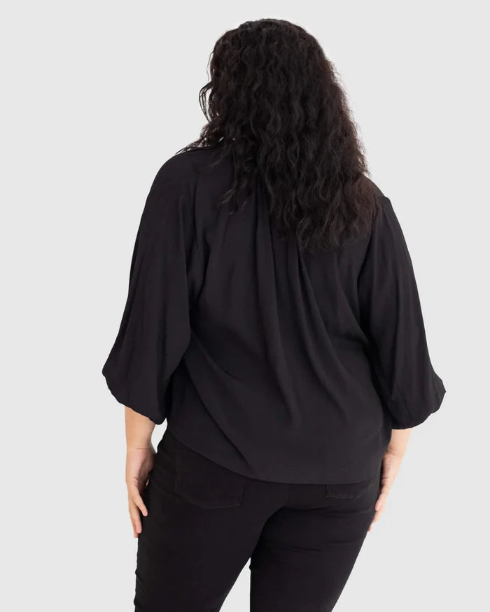 Black Blouse for Plus Size Women | Plus Size Sustainable Fashion