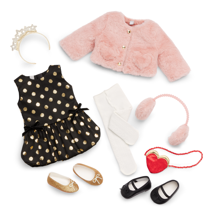 American Girl® x J.Crew Bubble-Skirt Party Outfit, Jacket & Accessories Bundle for 18-inch Dolls
