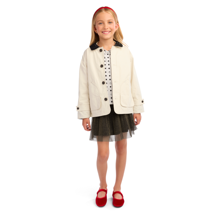 American Girl® x J.Crew Embellished Barn Jacket™, Polka-Dot Top & Tulle Skirt Bundle for Girls