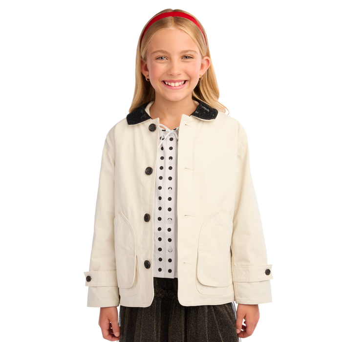 American Girl® x J.Crew Embellished Barn Jacket™, Polka-Dot Top & Tulle Skirt Bundle for Girls
