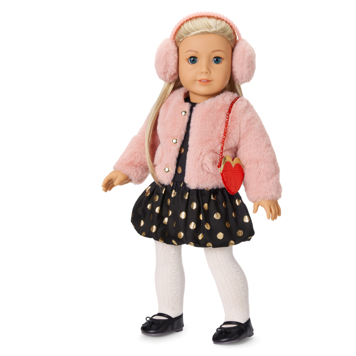 American Girl® x J.Crew Embellished Heart Purse & Accessories for 18-inch Dolls