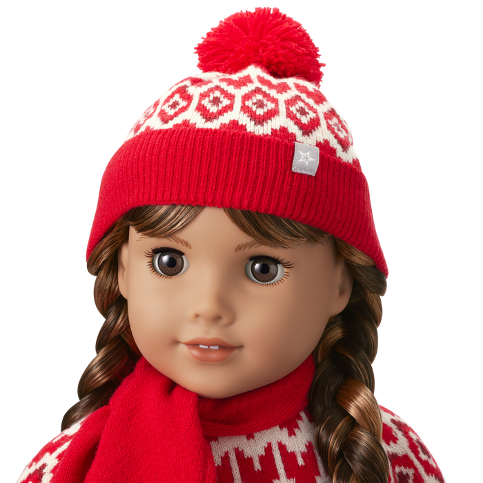 American Girl® x J.Crew Fair Isle Beanie & Scarf for 18-inch Dolls