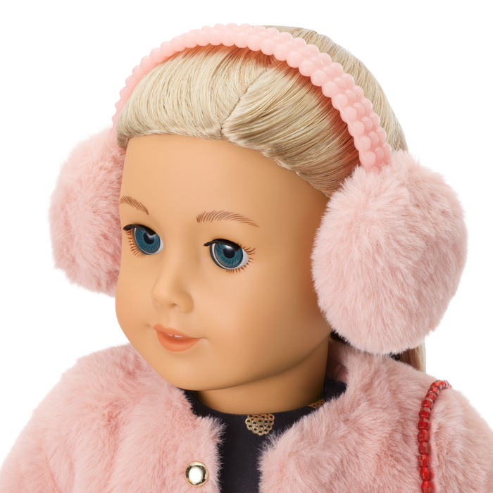 American Girl® x J.Crew Fair Isle Beanie & Scarf, Heart Purse & Accessories Bundle for 18-inch Dolls