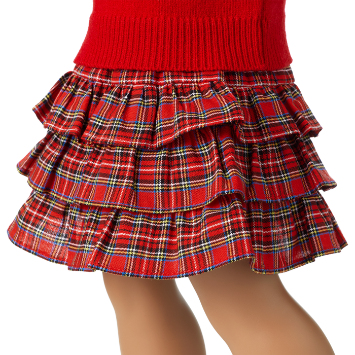 American Girl® x J.Crew Fair Isle Hearts Sweater & Plaid Skirt Bundle for 18-inch Dolls