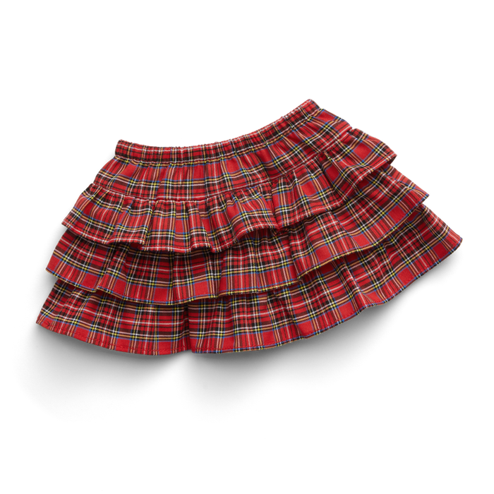 American Girl® x J.Crew Tiered Plaid Skirt for 18-inch Dolls