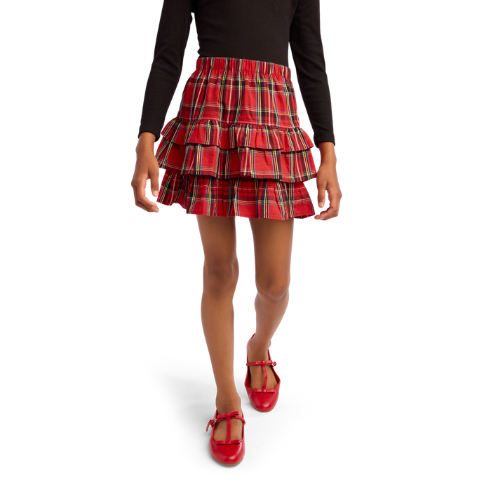 American Girl® x J.Crew Tiered Plaid Skirt for Girls